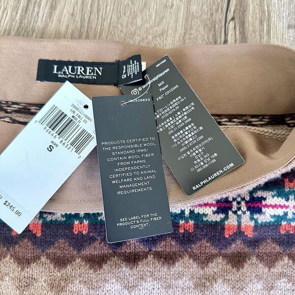 NWT Ralph Lauren Women’s Fair Isle Wool Blend Knit Pencil Skirt Size Small $245 - Picture 9 of 11